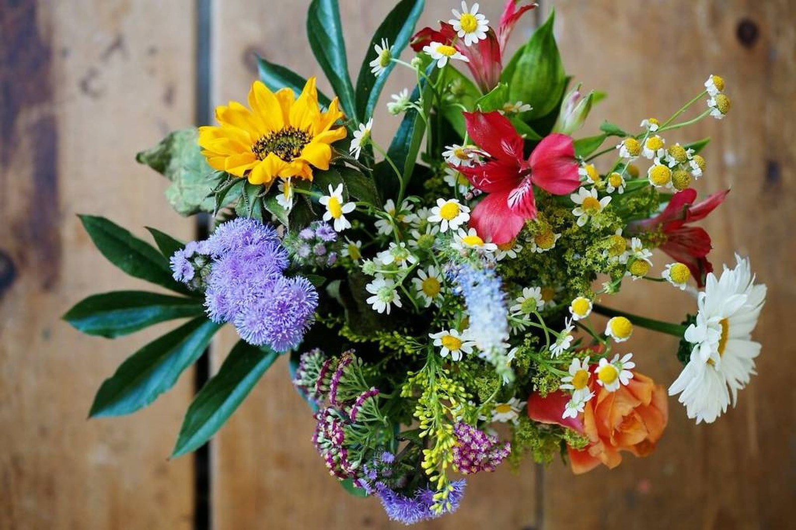 Travail floral en atelier